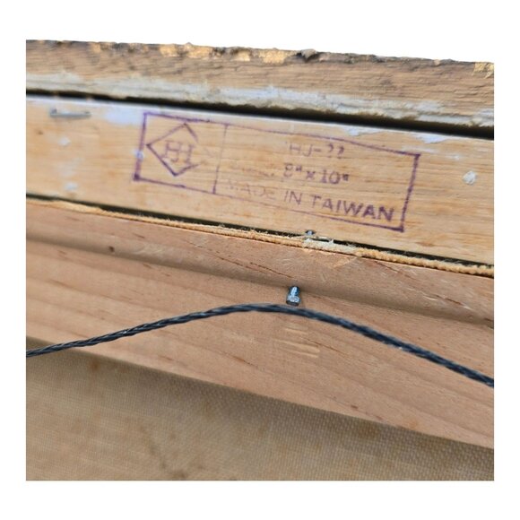 Vtg Impressionist Oil Painting Winter Landscape By Borne Signed Mid Century Art - Picture 7 of 10